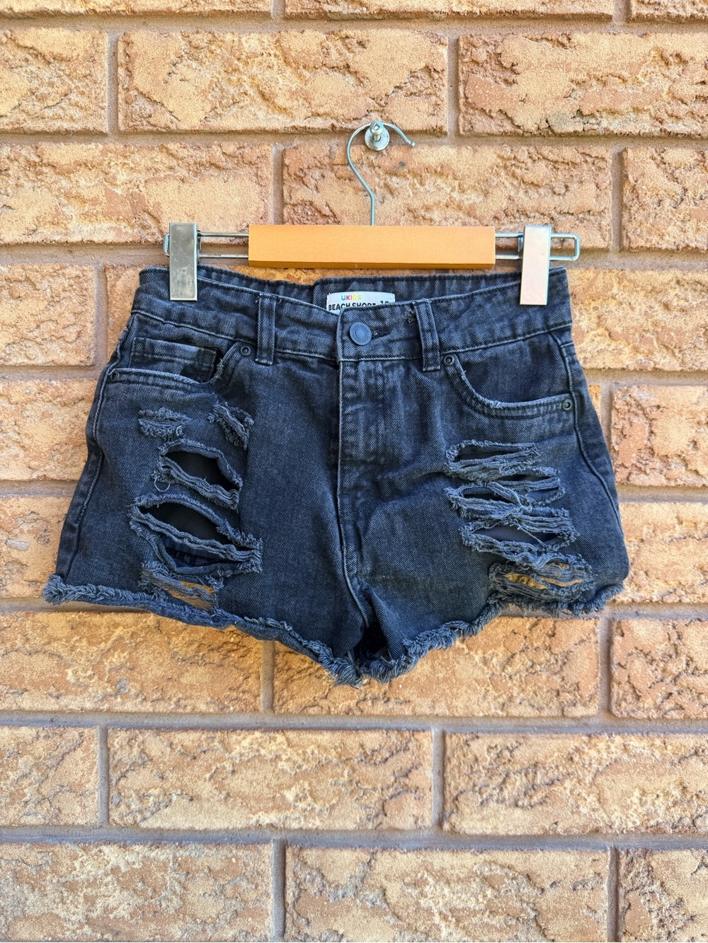 💫4/$25 • Urban Kids Dark Denim Distressed Beach Shorts